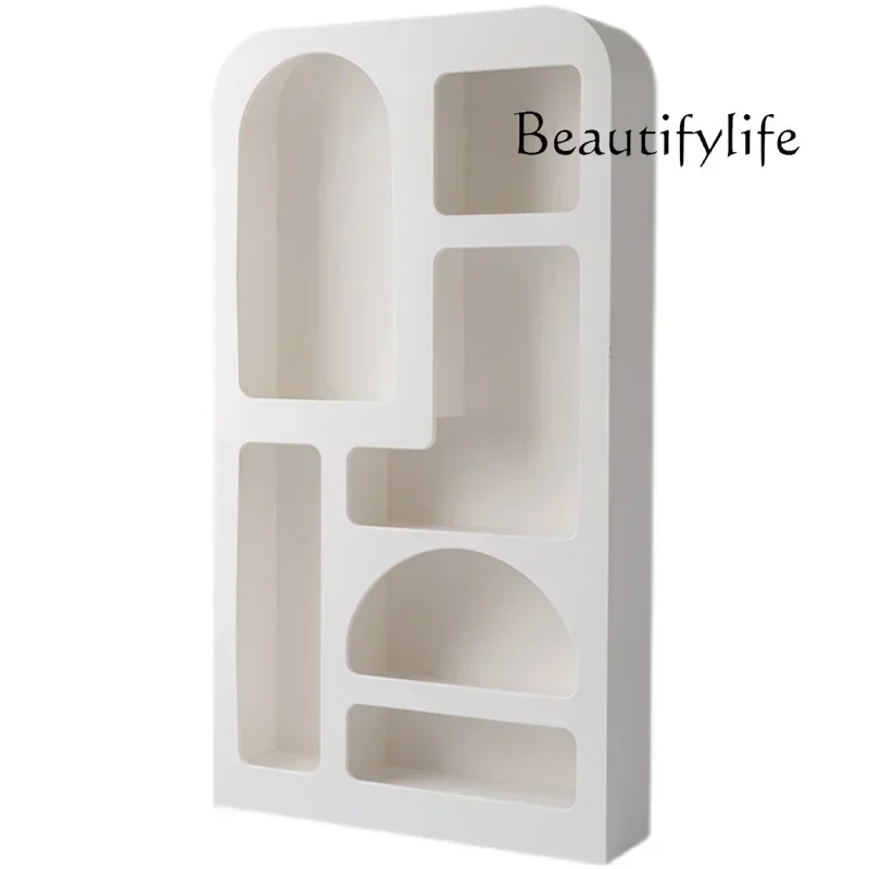 

N Nordic style simple modern storage cabinet household living room floor-to-wall cabinet white decorative cabinet