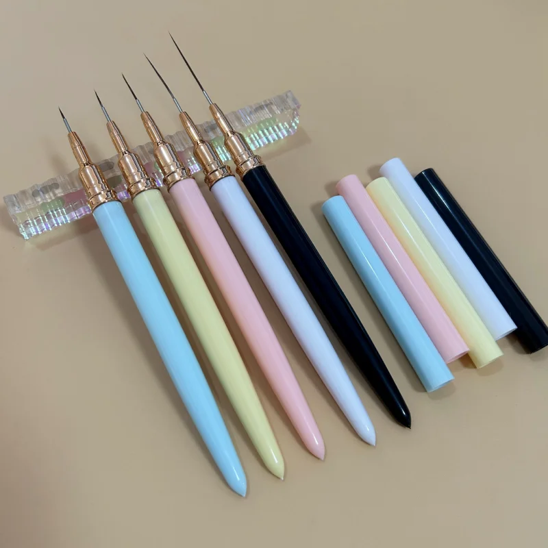 5/10/20pcs mix Nail Striping Brush For Long Lines Fine Drawing Brush UV Gel Polish Painting Nail Design Brush Drawing Pens