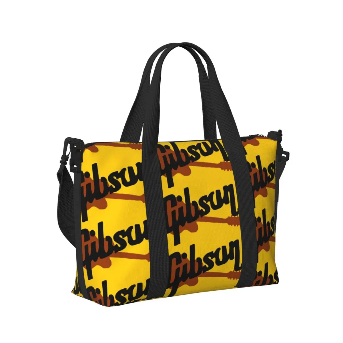 

Cool Gibson Guitar Beach Travel Bag Large Capacity Tote Bags for Gym Yoga Women Shopping Duffle Shoulder Bag