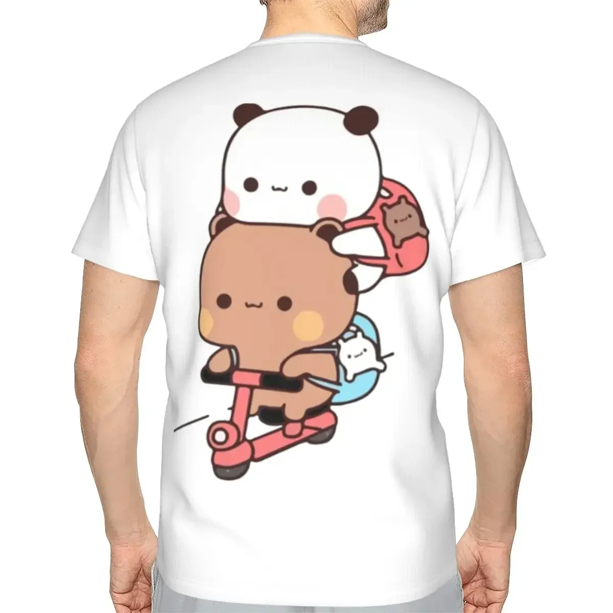 Peach And Goma Bubu Dudu Balloon polyester T-Shirt Men'sFashion T Shirts Men O-Neck Short Sleeve