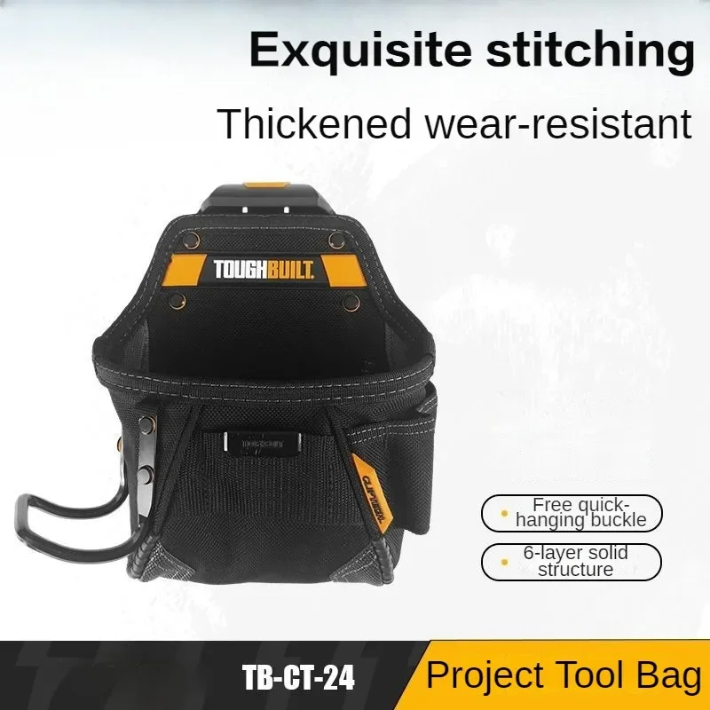 Project Tool Bag, super value and convenient, small woodworking tool bag, large capacity hanging hammer storage tool TB-CT-24