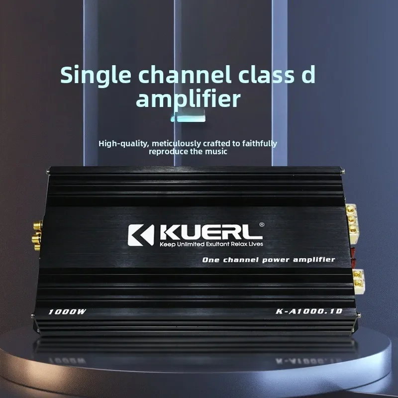 Stable 1000W Car Audio Modified Class D High-power Single-channel Mono Digital Car Power Amplifier