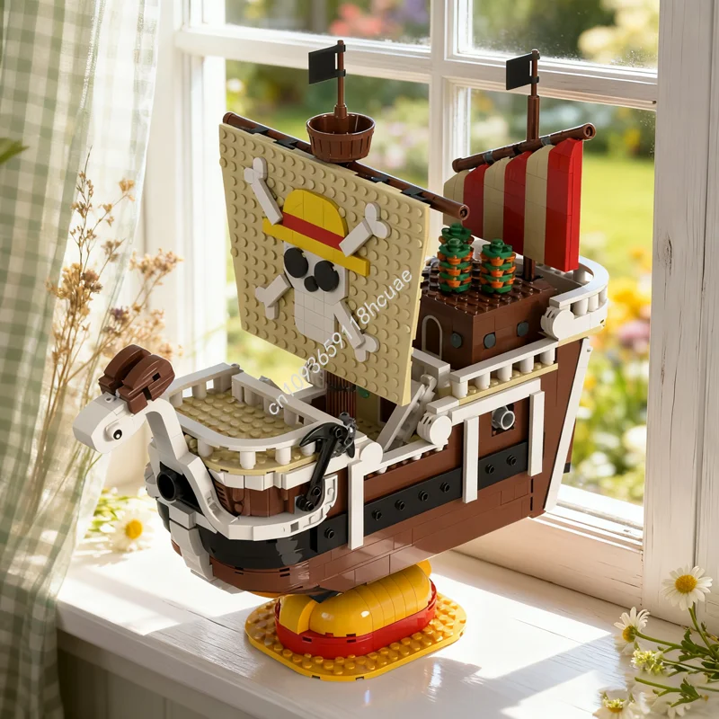 

1268 шт. MOC Going Merry Flying Mode, создатель модели, строительные блоки, рождественский подарок, строительные игрушки, сборка, сделай сам, детский день рождения