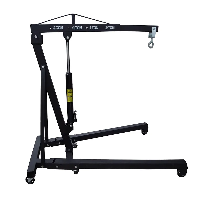 Engine Hoist Hydraulic Folding Mobile Single Arm 2 Ton 3 Ton Heavy Duty Steel for Car Truck Automotive Repair Workshop Tool