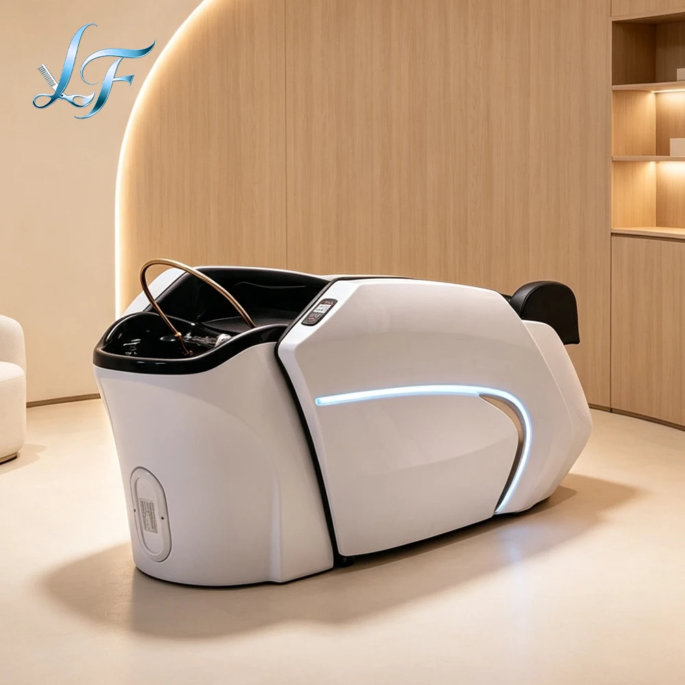 Salon Furniture Japanese Head Spa Massage Bed Head Massage Salon Shampoo Bed with Hydrotherapy Device