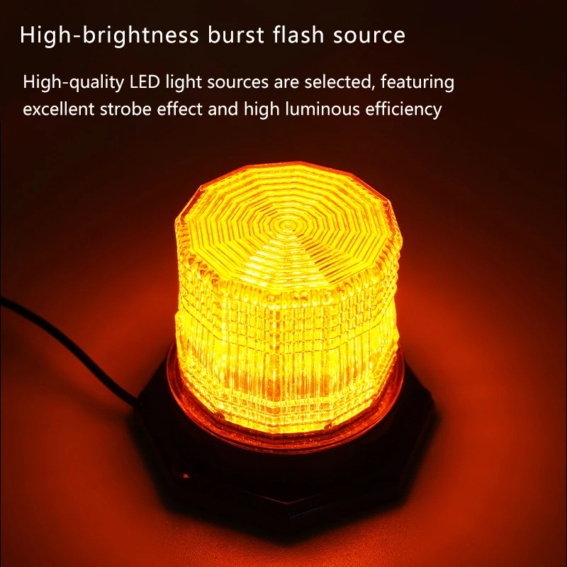Magnetic charging warning flash light, signal light, LED flashing safety alarm light