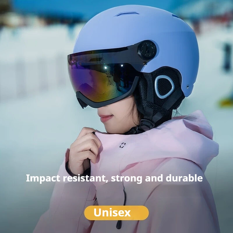 ホーンツアー プロフェッショナル スキーゴーグル一体型スキーヘルメット 男女兼用 スノーボード＆アルペンスキー用 暖かく通気性のあるヘルメット