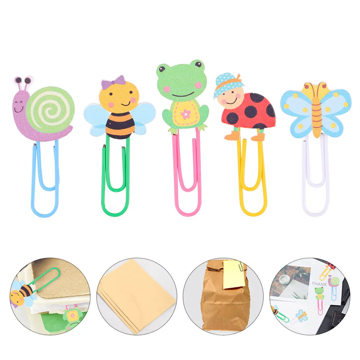 

50 шт. декоративных зажимов в форме животных, прочные деревянные и пластиковые скрепки для школы, офиса, дома, идея для подарка, канцелярские принадлежности
