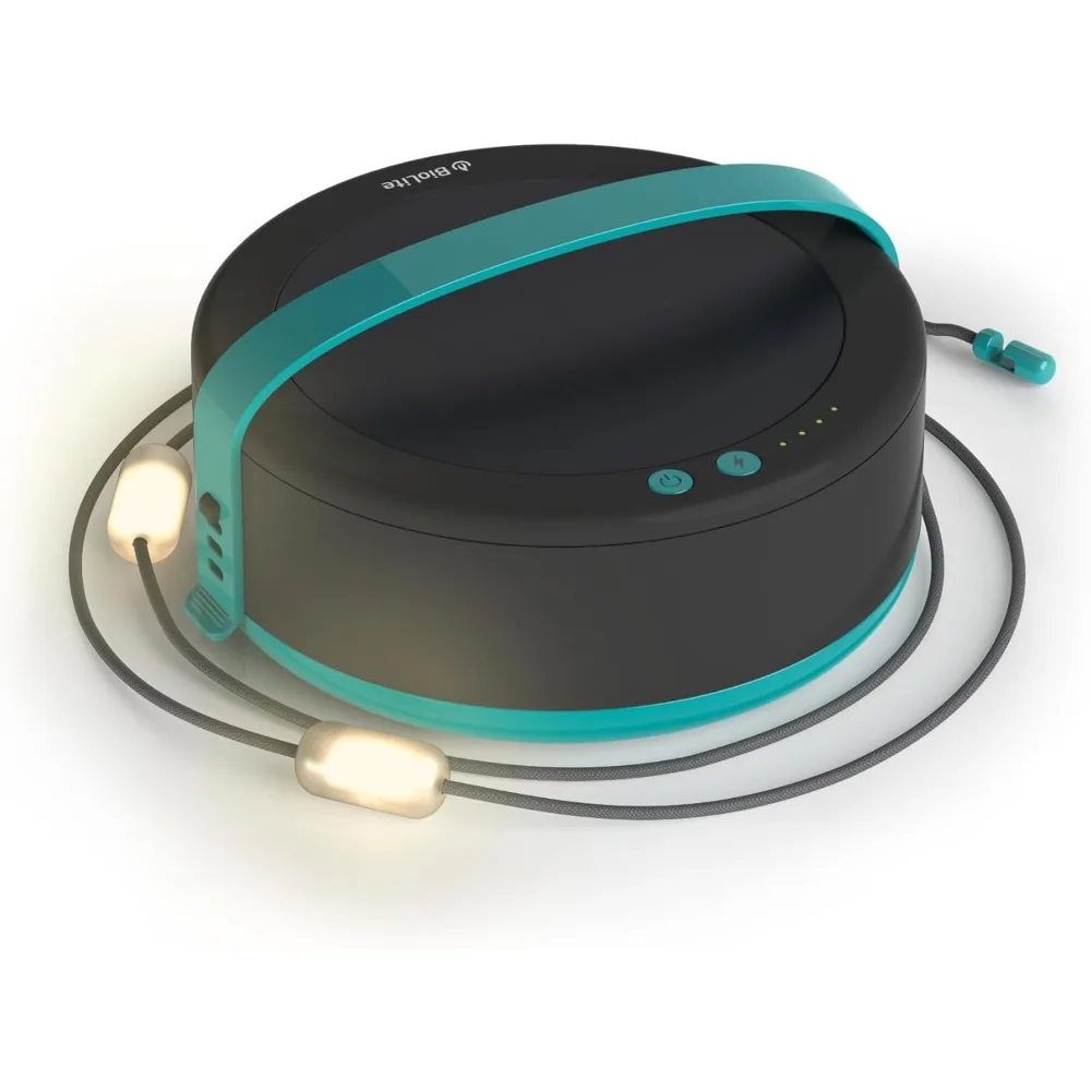 BioLite 44 Fuß solarbetriebene Lichterkette mit 20 langlebigen LED-Lampen in Warmweiß, wasserdichte Außenbeleuchtung mit USB-C-Licht
