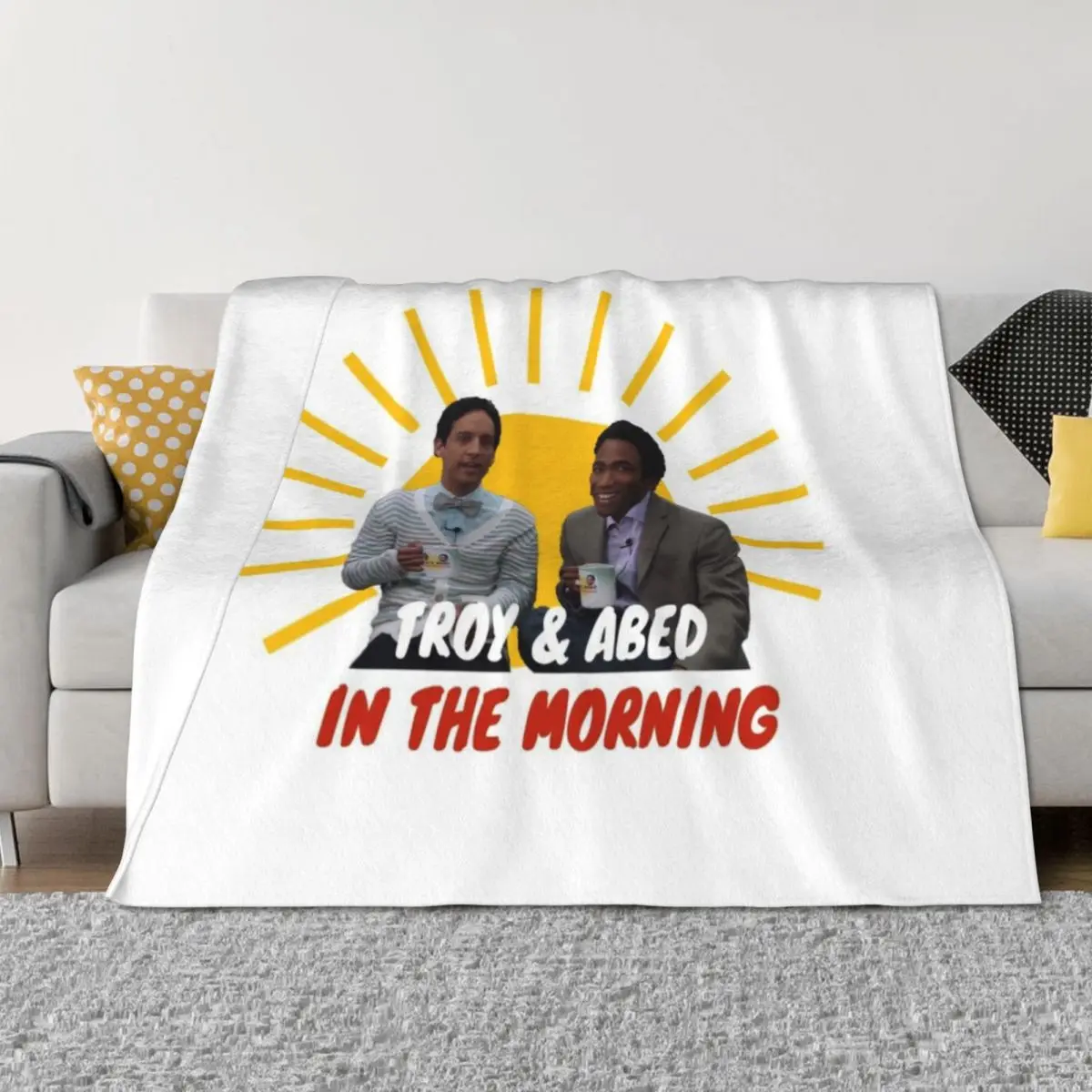 

Troy and Abed in The Morning Throw Blanket Thins Nap Luxury Blankets