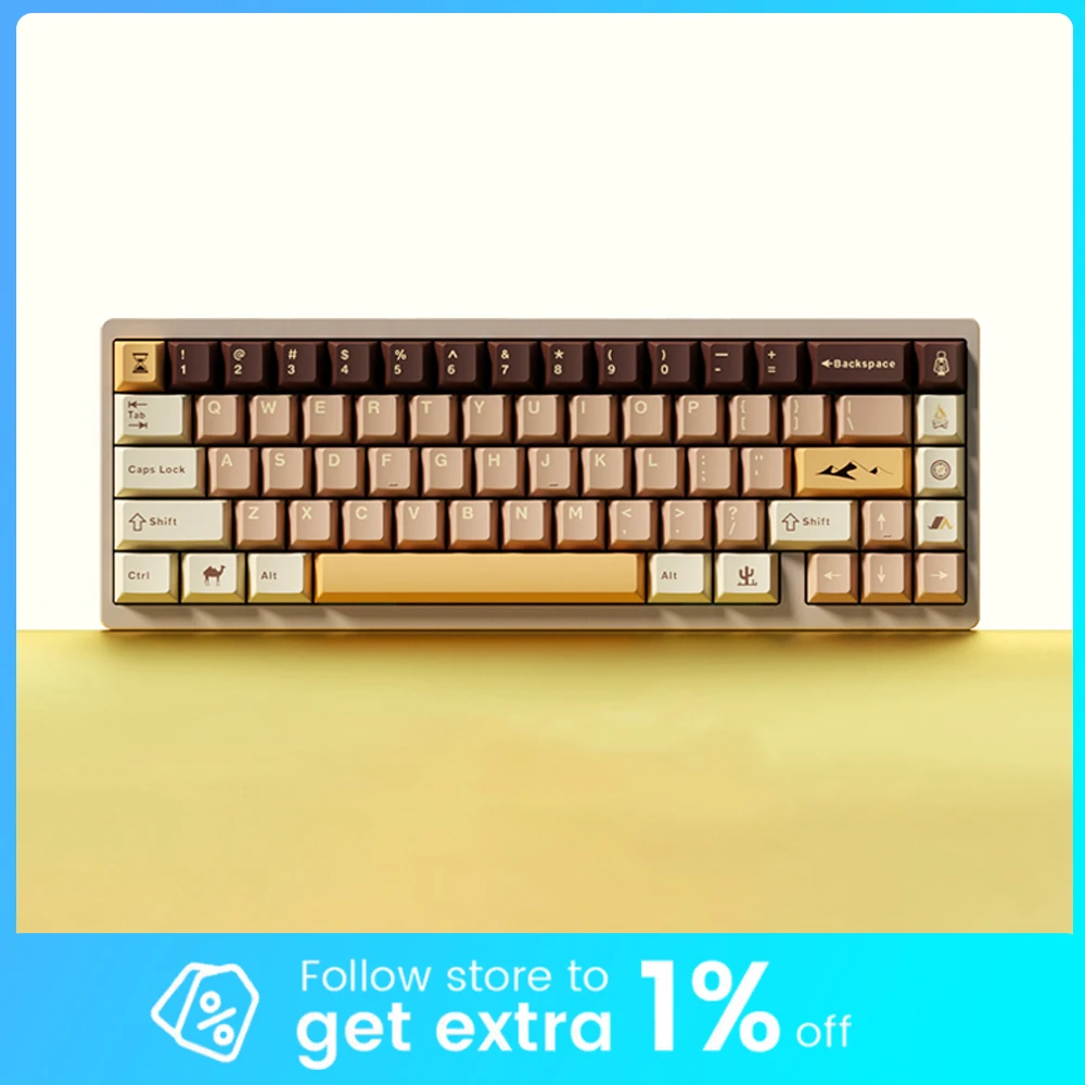 

Weikav Nut65-CU Mechanical Keyboard Tri Mode Wireless Keyboard Aluminum Gaming Keyboard Kit Brass Counterweight PC Accessories