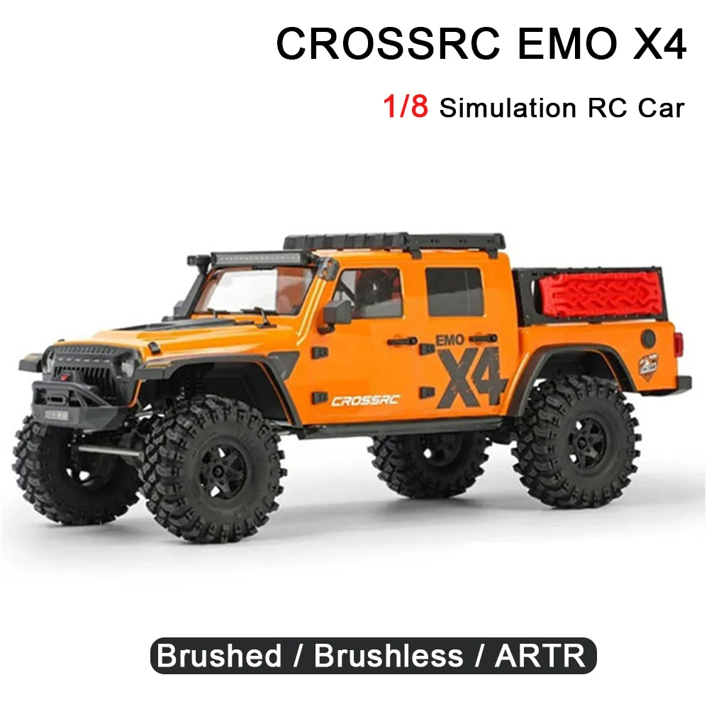 

CROSSRC EMO X4 RC Crawler 1/8 Electric Remote Control Model Car Off-Road 4x4 Brushed/Brushless/ARTR Adult Children's Model Toys