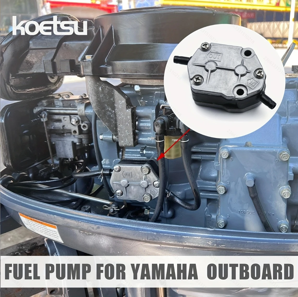 

KOETSU цельные аксессуары для топливного насоса с подвесным двигателем, подходящие для двухтактных и четырехтактных двигателей Yamaha