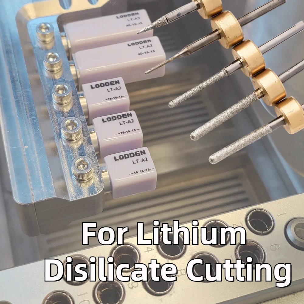 LODDEN Tandheelkundige freesgereedschappen voor Ivoclar PM3/PM5 Lithium Disilicaat Slijpen D3 Schacht CAD CAM Slijpboortjes Laboratoriummaterialen
