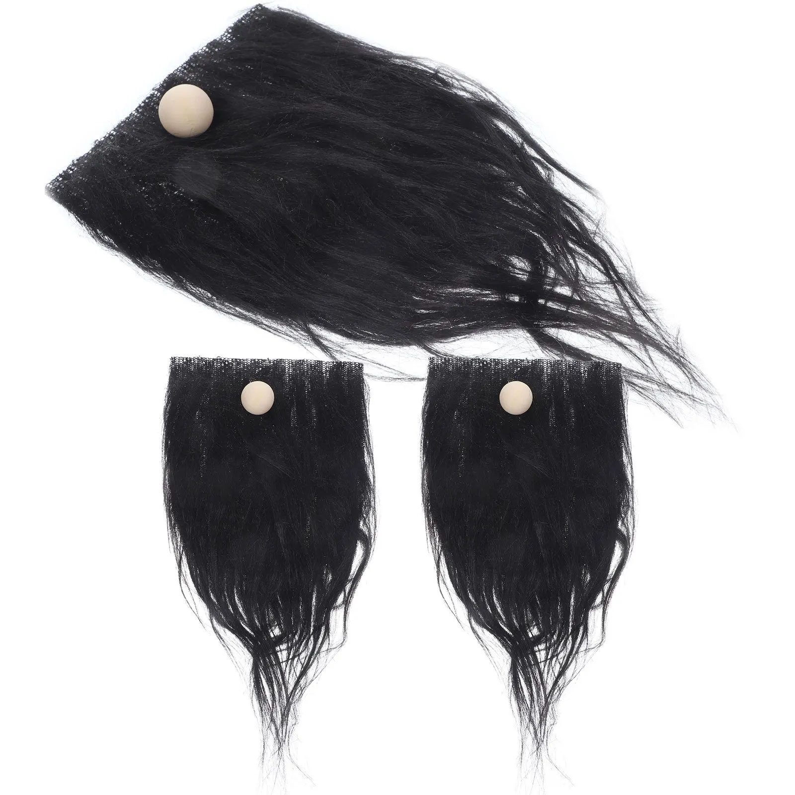 

1Set DIY Gnome Beard Decorative Craft Material with Wood Bead Nose for Christmas Wedding Valentine Birthday Decoration Gnome