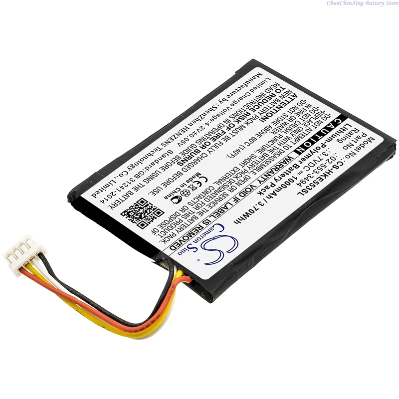 Cameron Sino 3.7V 1000mAh Speaker Battery 02-553-3494 for Harman/Kardon Neo, HKNEOBRNBSG +TOOL
