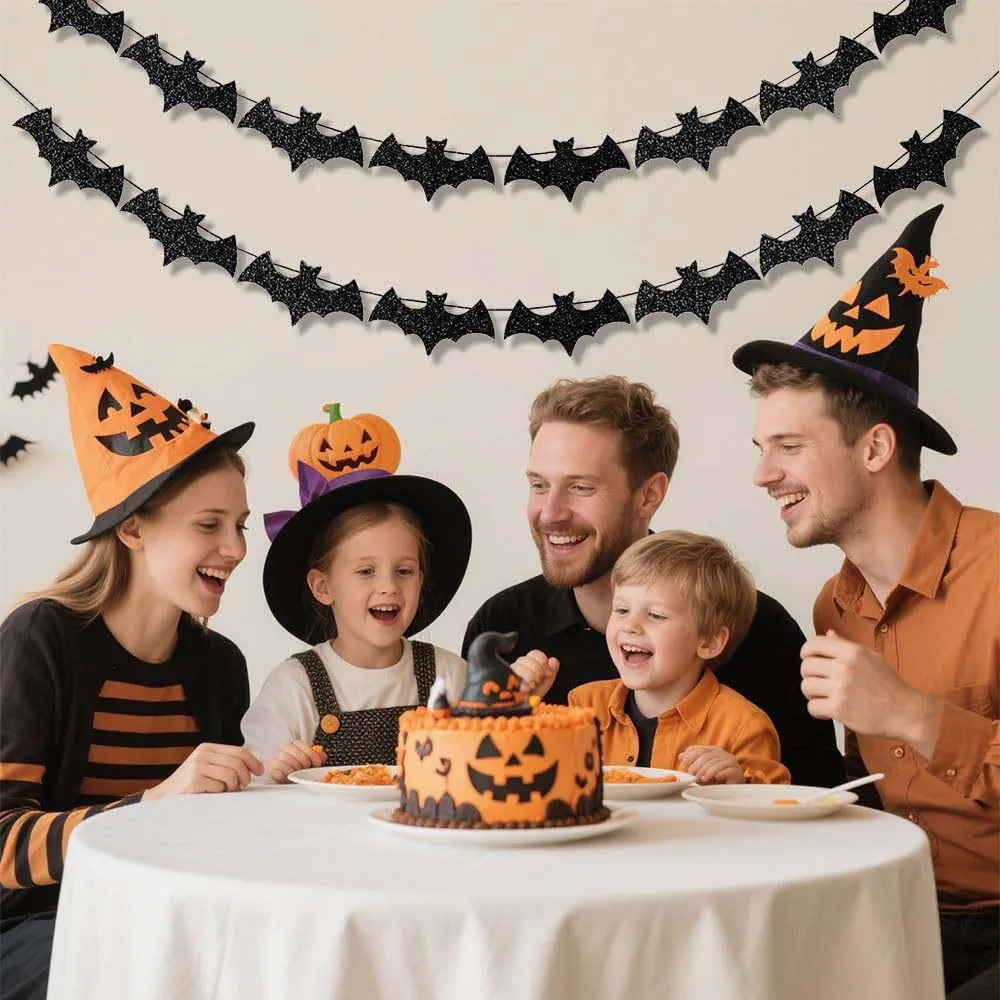 Halloween-Dekorationen Fledermaus-Banner Flaggen-Girlande Hängende Dekorationen für Innen- und Außenbereich Geisterhaus-Party-Deko – Detail 1