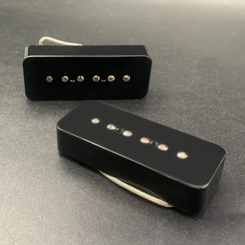 Vintage Alnico 5 Soapbar P90 Gitarren Pickup Hals oder Bridge Pickup Gitarren zubehör Silber/Schwarz/Weiß/Creme wählen