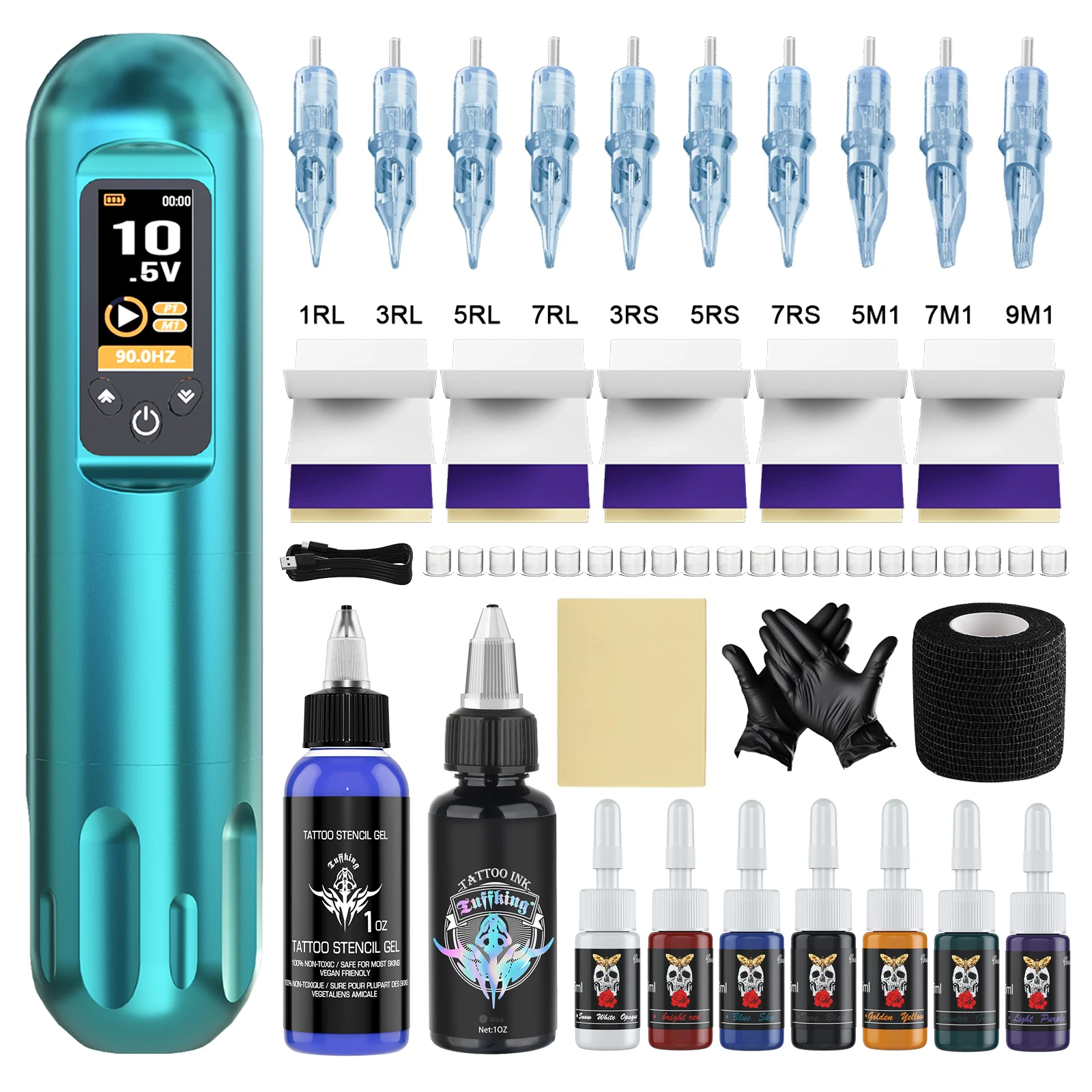 

Tuffking P15 Wireless Power Tattoo Pen Set, Motor Tattoo Machine, Wire Cutting and Fogging Integrated Machine
