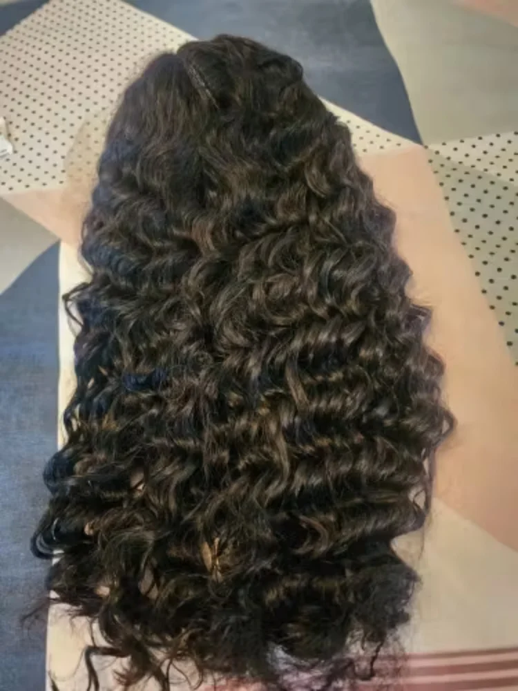 13x4 hd laço completo encaracolado perucas de cabelo brasileiro 30 Polegada 360 peruca frontal do laço onda de água preplucked com cabelo do bebê para mulher