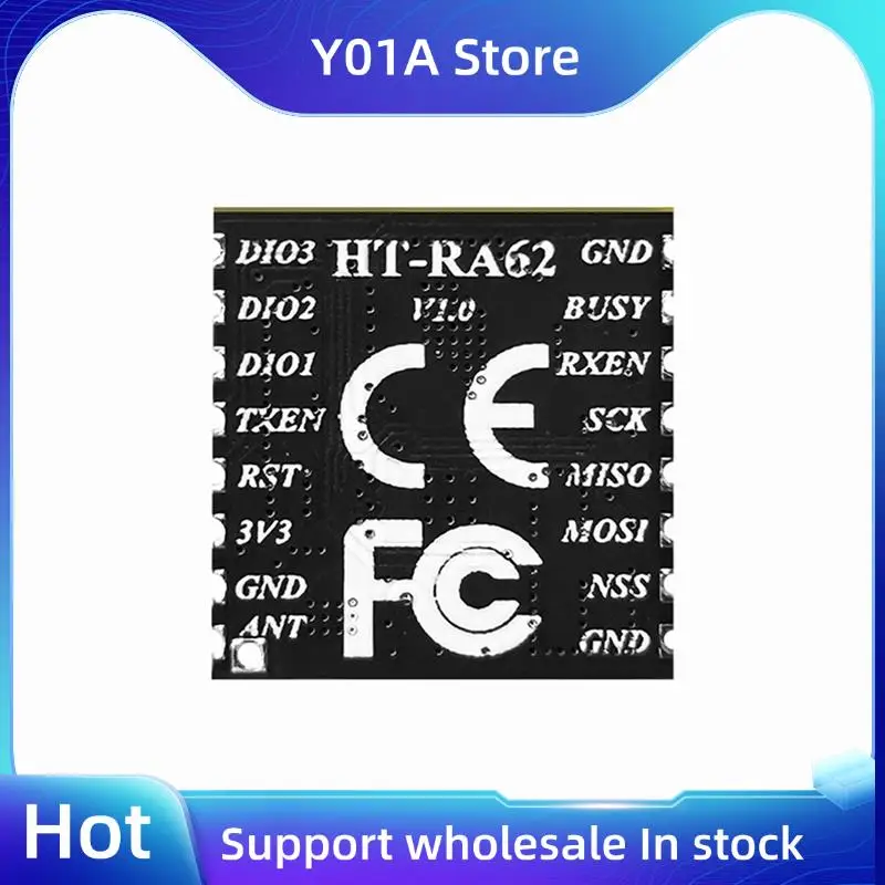 

Y01A 3X HT-RA62 Модуль серии Lora SX1262 Вторичная разработка поддерживает протокол Lorawan 868-915 МГц