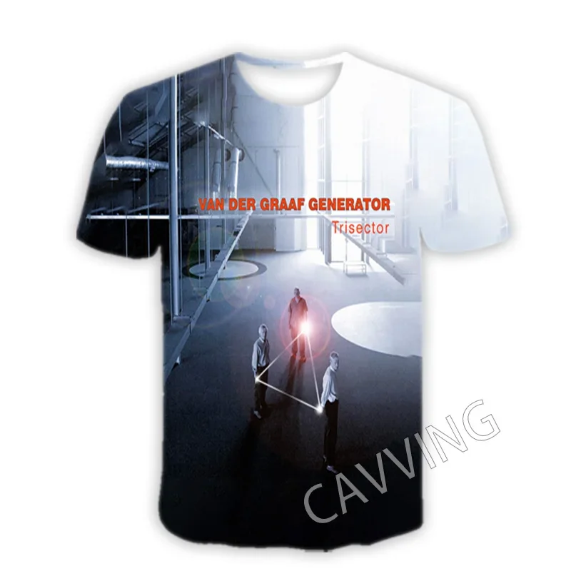 CAVVING 3D Printed Van der Graaf Generator Band Casual T-shirts Hip Hop T Shirts Harajuku Styles Tops Clothing for Men/women