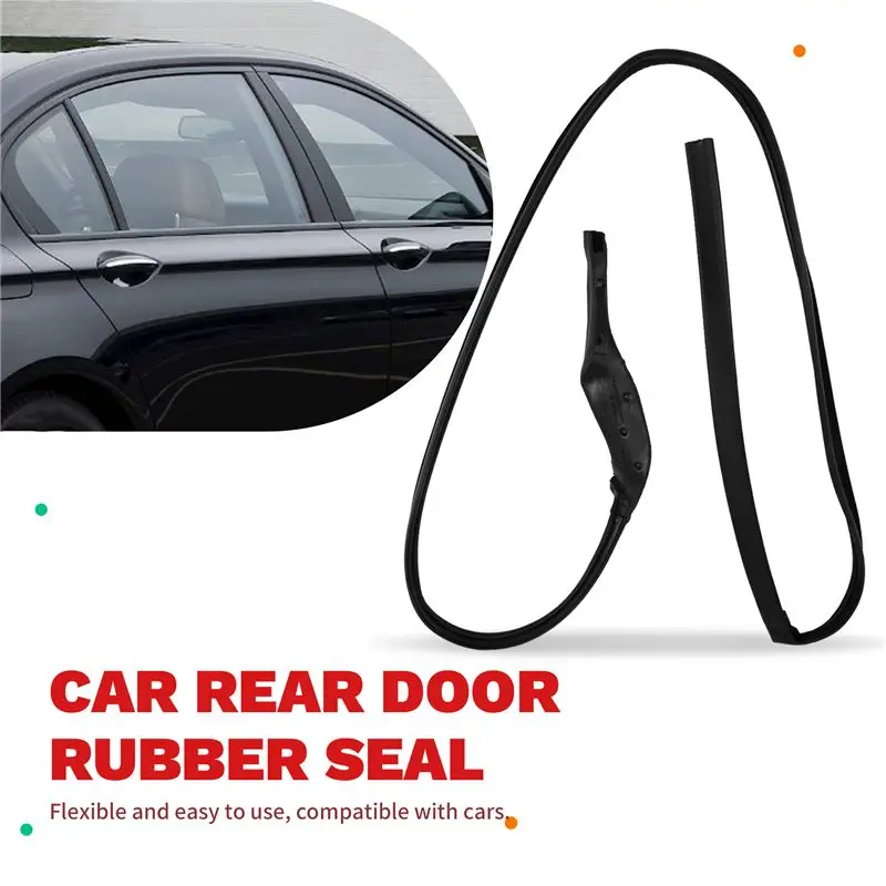 For BMW F01 F02 740I 750I 740Li 51357179123 51357179124 2Pcs Car Door Rubber Seal Rear Left+ Right
