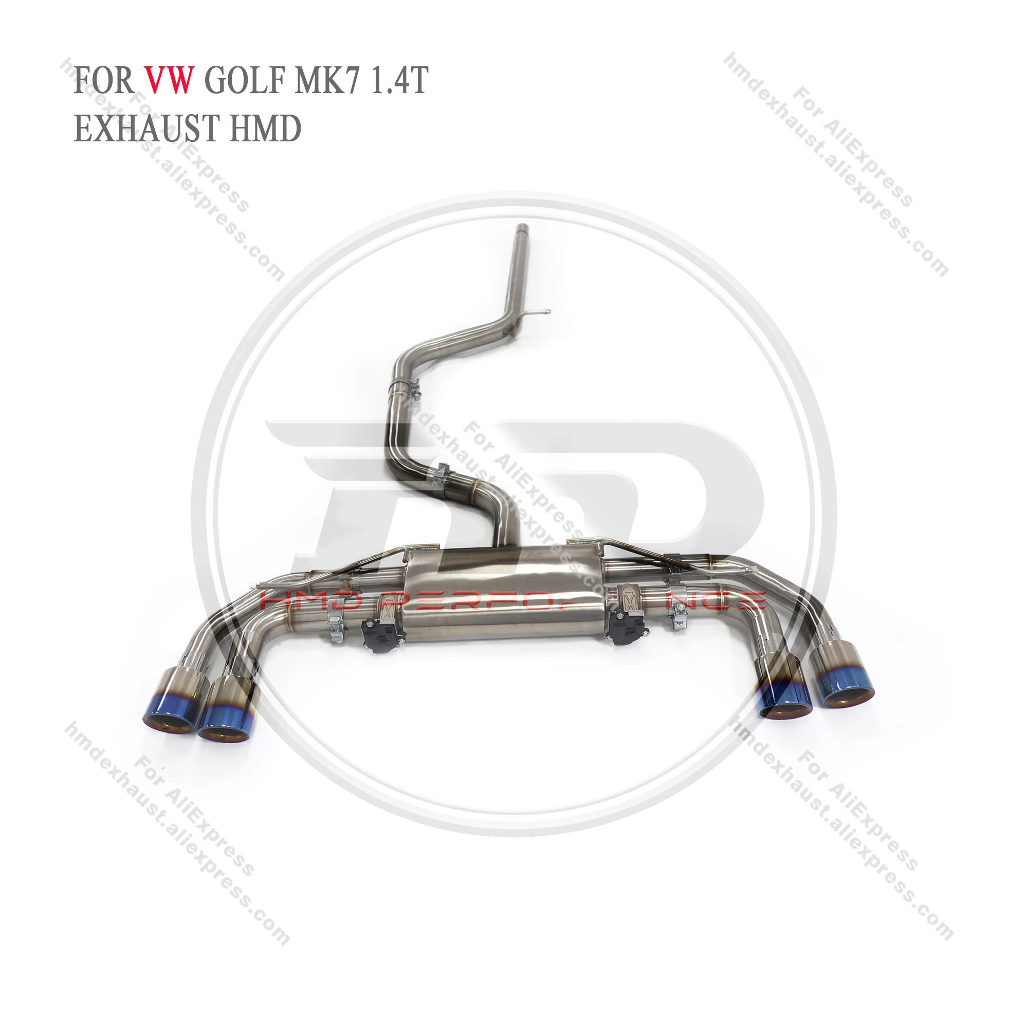 

HMD exhaust system For Volkswagen Golf MK7 1.4T exhaust catback stainless steel valve exhaust pipe