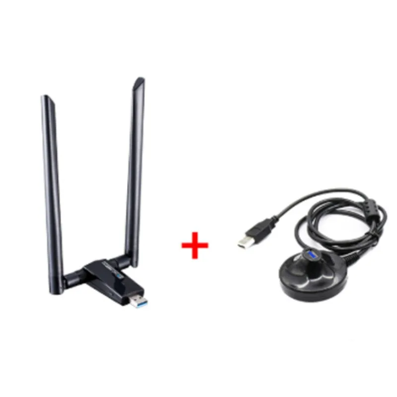 

Wireless USB WiFi Adapter 1200Mbps Dual Band 2.4GHz/300Mbps 5GHz/867Mbps High Gain Dual 5dBi Antennas Network WiFi USB 3.0