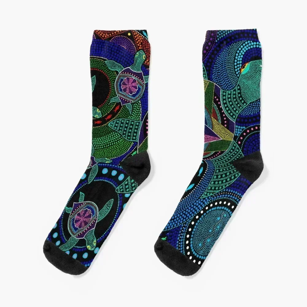 Learning to Fly Socks Run floral cute heated Women Socks Men's