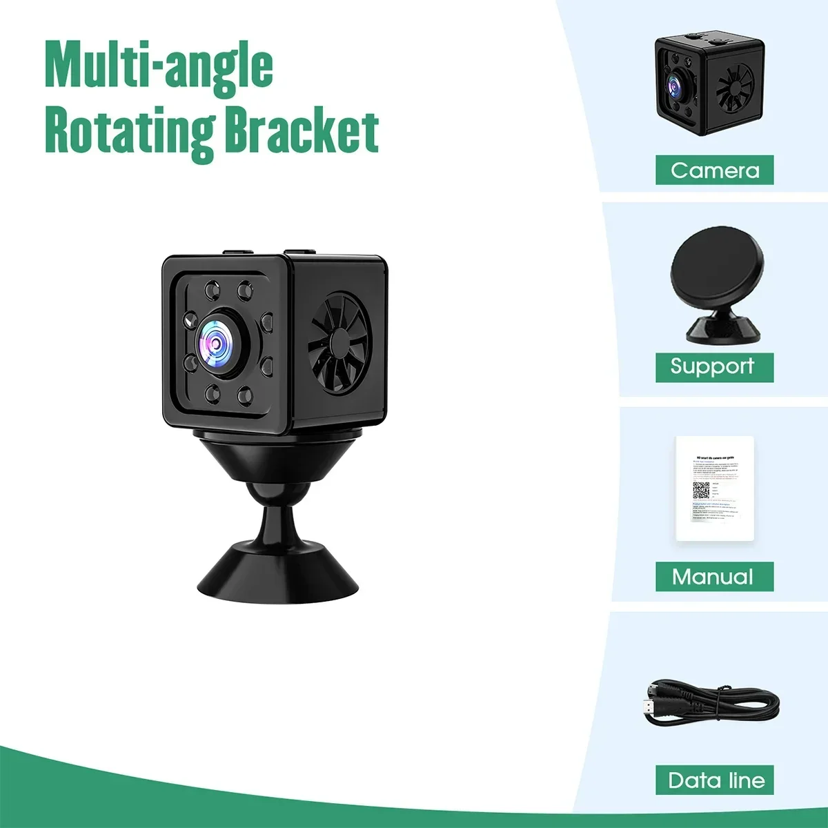 Caméra de surveillance sans fil HD K13, dispositif de sécurité, avec fonction ONOFF, mode veille et économie d'énergie, Wi-Fi, très petite taille