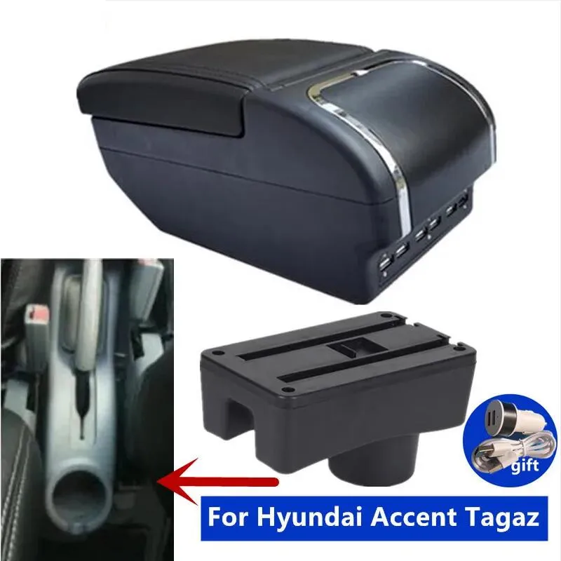 For Hyundai Accent Tagaz Armrest box For Hyundai Accent Car Armrest box Interior Parts Center Storage box Car Accessories