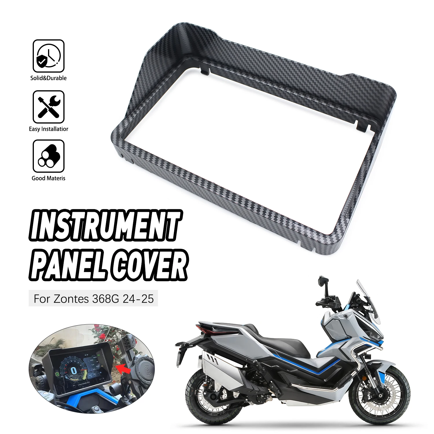 

For ZONTES 368G G368 2024 2025 Motorcycle Accessories Sun Visor Cover Instrument Screen Sunshade Dashboard Guard Protection