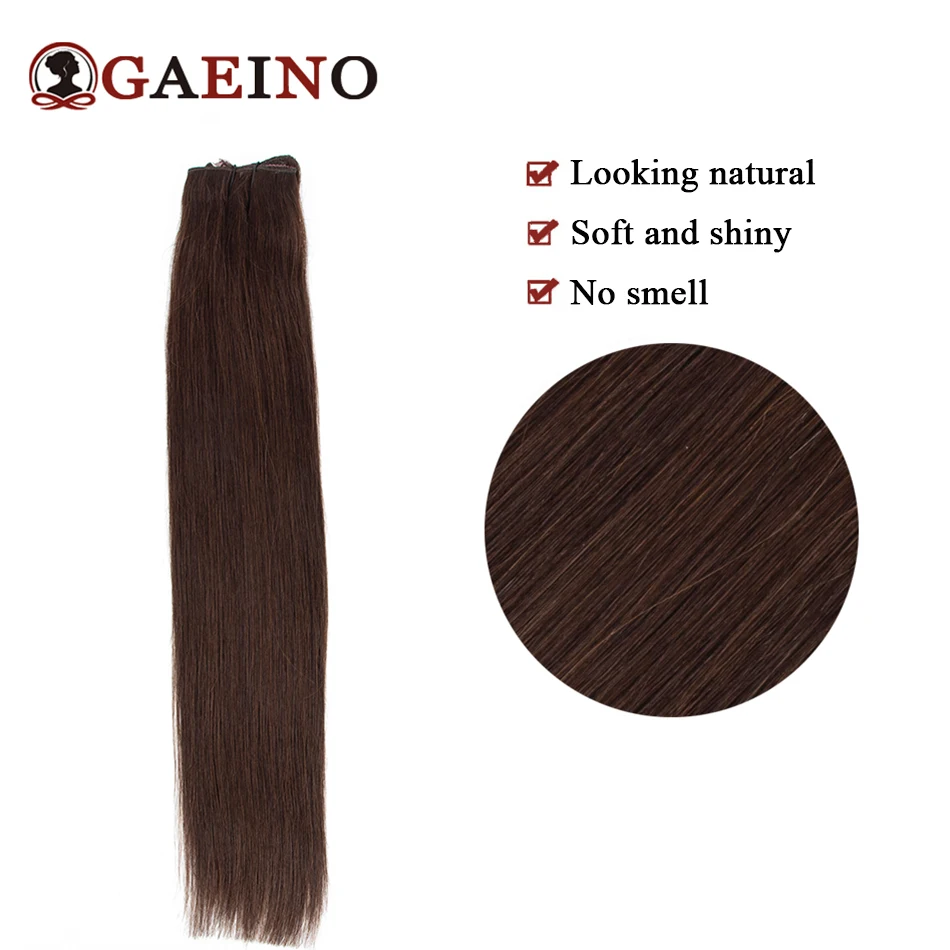 Gaeino Halo Hair Extensions Human Hair Wire Clip In Hair One Piece With Invisible Fish Line Hair Extension For Women 14-28Inch