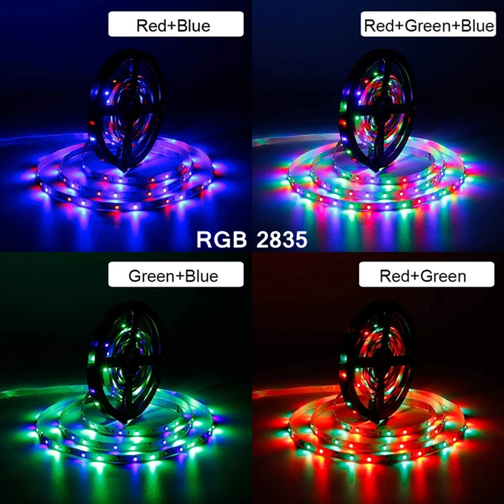 1M LED Light Strips Kit Infrared Remote Control Decoration Light 2835 60Leds/M Lamp Ribbon For Festival Party Bedroom BackLight