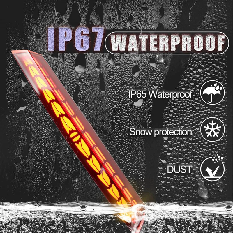 مركز خلفي ارتفاع جبل 3Rd ضوء الفرامل LED مصباح مكبح ثالث أضواء خلفية لتويوتا هايلاندر 2022-2025 اكسسوارات