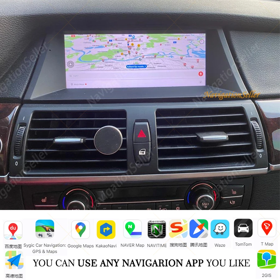 Wireless Carplay Android 13 Car Multimedia Screen for BMW X5 E70 X6 E71 E72 CCC CIC Android Auto Radio GPS 4G SIM Idrive Car DVD