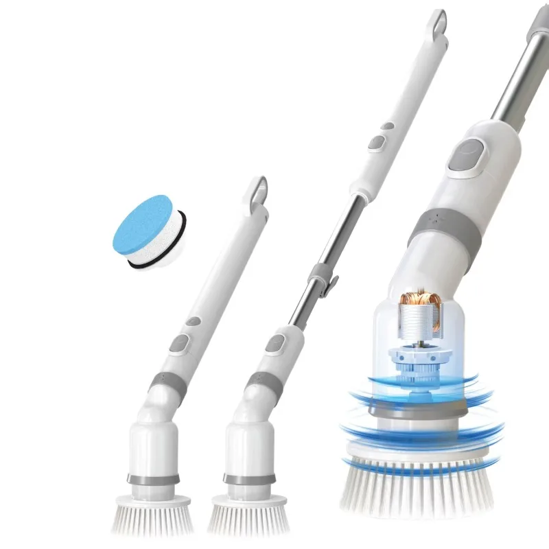 Factory Supply Industrial Handheld Vacuum Cleaner Electric Rotary Cleaner Household Outdoor Rechargeable Cordless Cleaning Brush