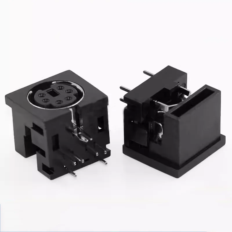 MDC-6-01 6-core all-plastic PS2 Mouse socket S terminal Large keyboard plug DIN interface