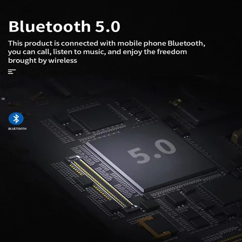 Imagen 2 del producto Auriculares inalámbricos para casco de motocicleta, audífonos con Bluetooth BT5.0, respuesta automática a llamadas entrantes