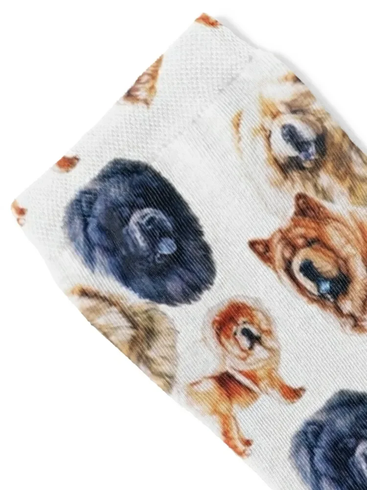 Chow Chow Montage Socks man kids short Antiskid soccer Mens Socks Women's