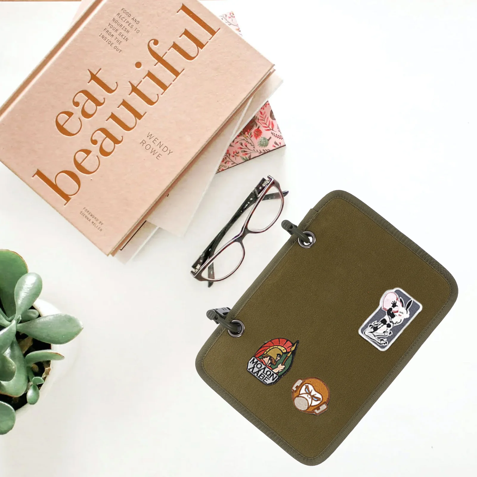 

Armband Storage Board Patches Holder Military Sticker Collection Album Thick Flat Sealed Design Displaying Board Arm Patch Books