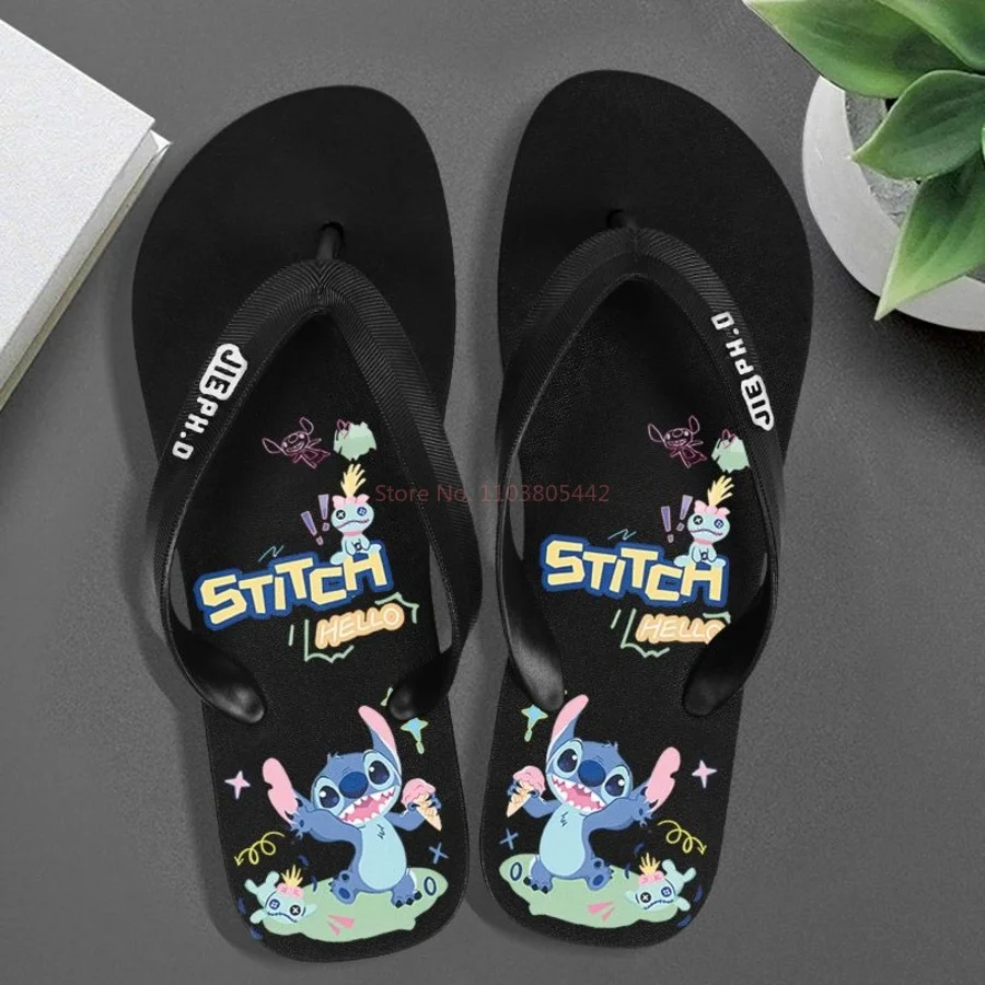 Disney Animation Summer New Stitch pantofole infradito Boy Cartoon Beach Sandals sandali carini antiscivolo regalo di compleanno per ragazze