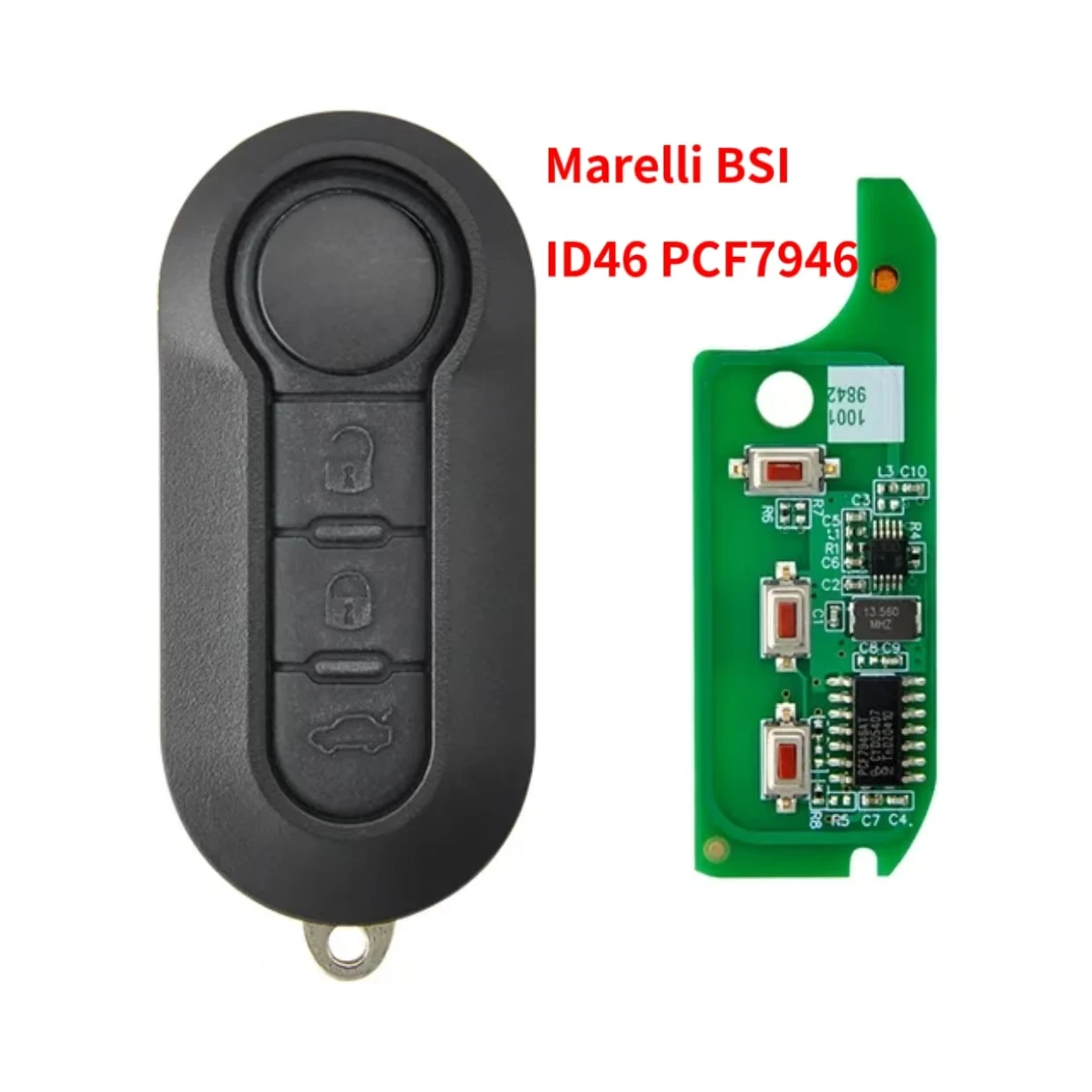JINGXIN Auto-Funkschlüssel für Fiat 500L Ducato, für Citroen Jumper, für Peugeot Boxer 2008-2015, Marelli BSI RX2TRF198 PCF7946 433ASK – Detail 10