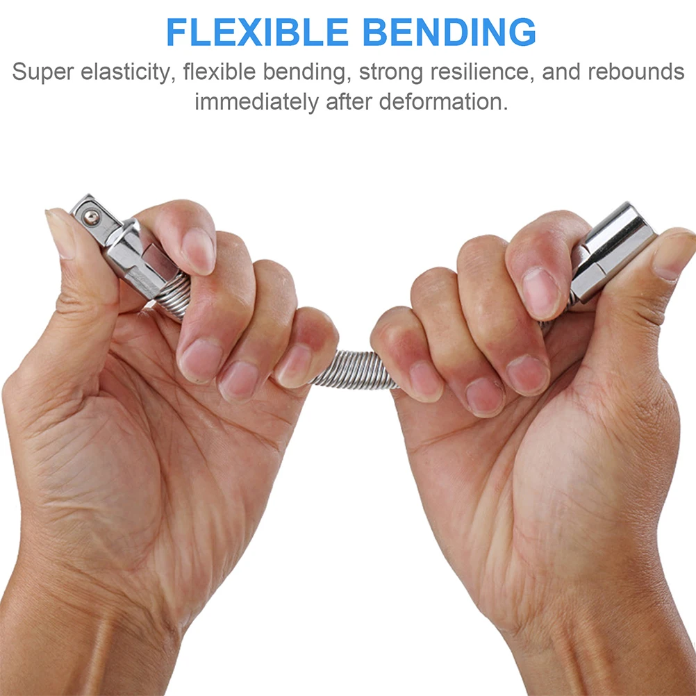 

Wrench Extender Bar Flexible Ratchet Extension Rod Socket Drive Head For Car Repair 3/8 Socket Wrench Extension Shaft