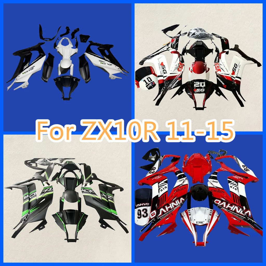 Fit For Ninja 2011 2012 2013 2014 2015 ZX10R 11 12 13 14 15 ZX-10R ZX 10R ABS Plastic Fairing Kit Sportbike Bodywork Parts