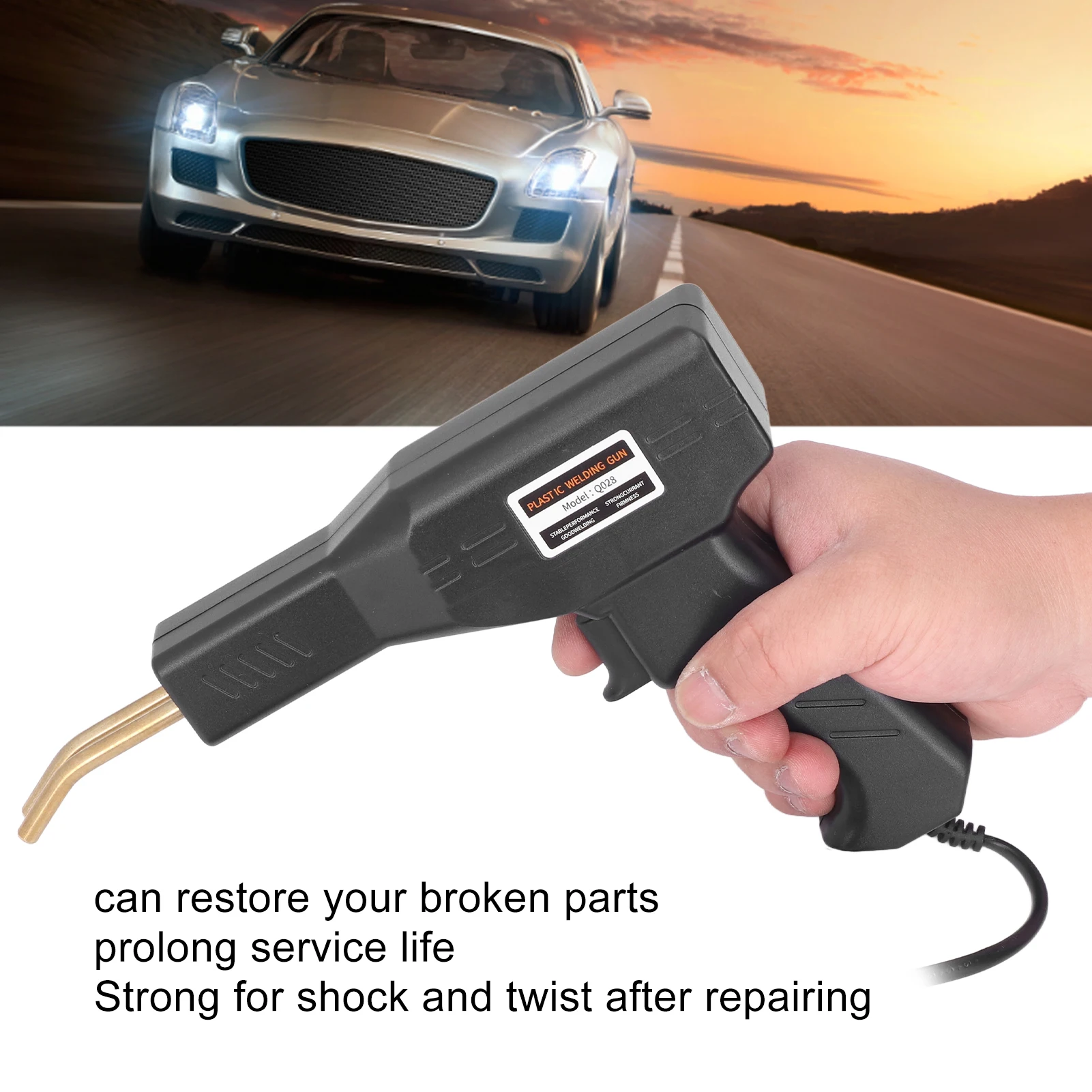 

Набор для ремонта автомобильных бамперов, термогвоздезабиватель 50 Вт, сварочный аппарат для ремонта бамперов, инструменты для гаража, черный