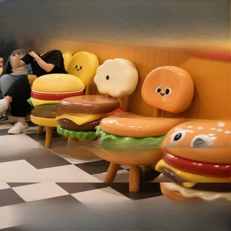 sculpture Internet celebrity outdoor fast food restaurant burger pizza seat