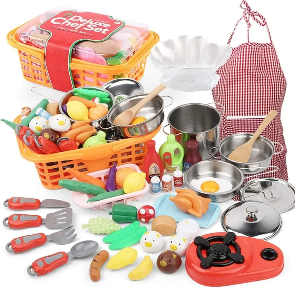 Children's Toys Kitchen Toys, Food Juice Set, Large Variety of Fruits and Vegetables, Imitation Toy for Children 42pcs