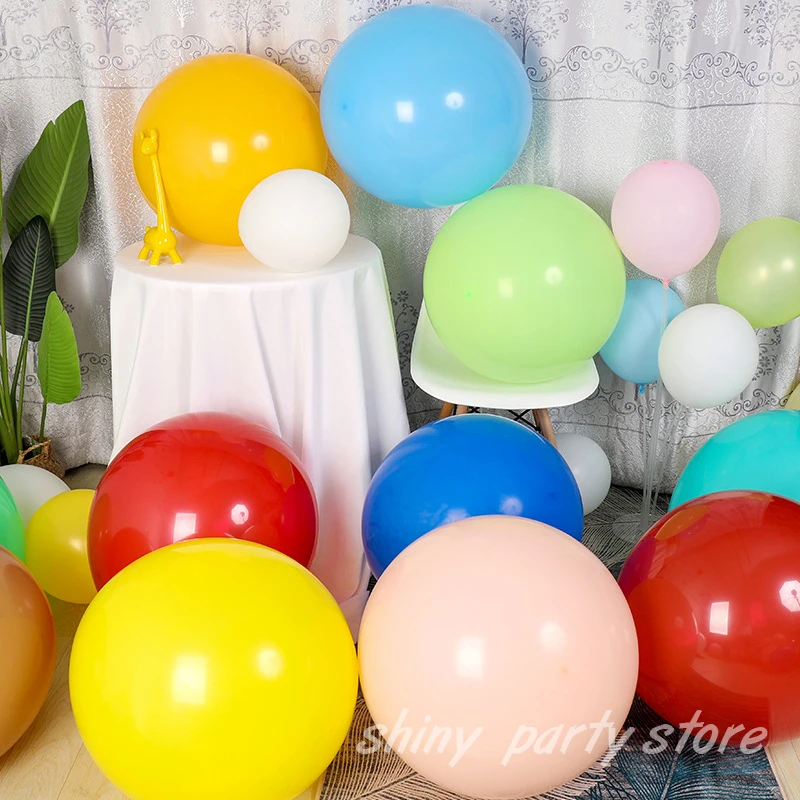 10-36inch Balloon Wholesale Thickened Matte Latex Helium Balloon Colorful Balloon Accessories Supplies Wedding Birthday Party